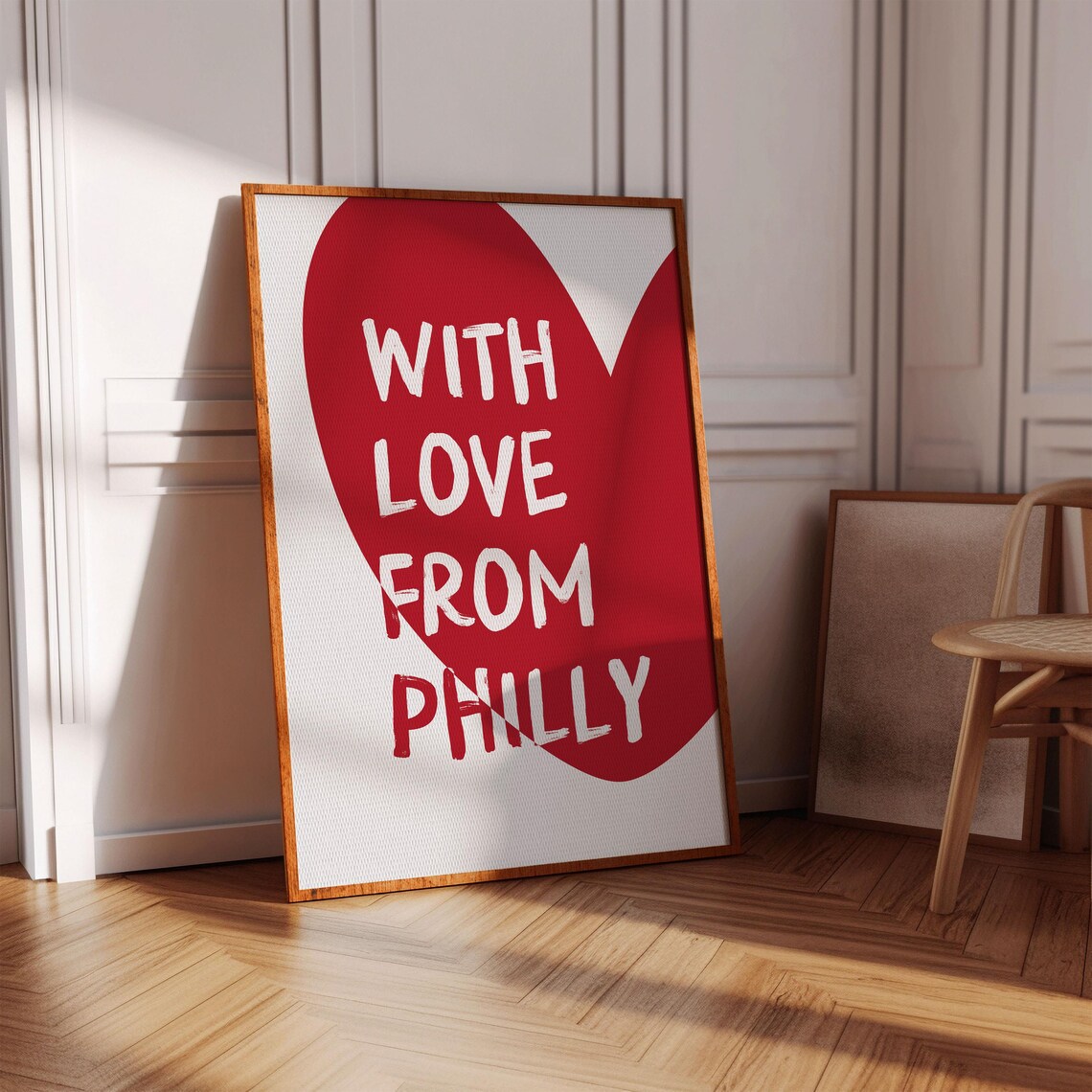 With Love From Philly Minimalist Art Print