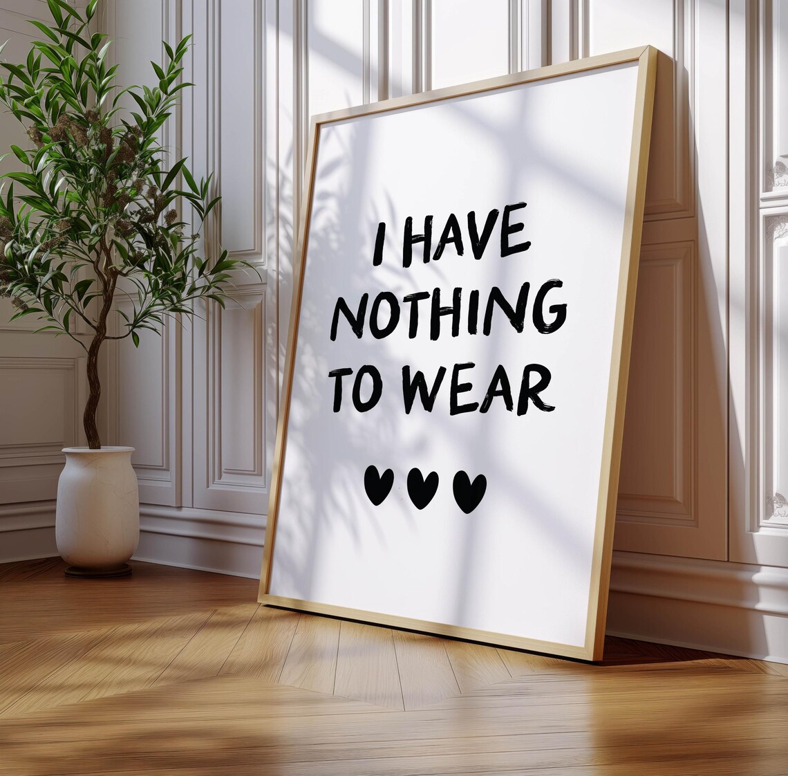 I Have Nothing To Wear Dressing Room Art Print, Funny - Image 2