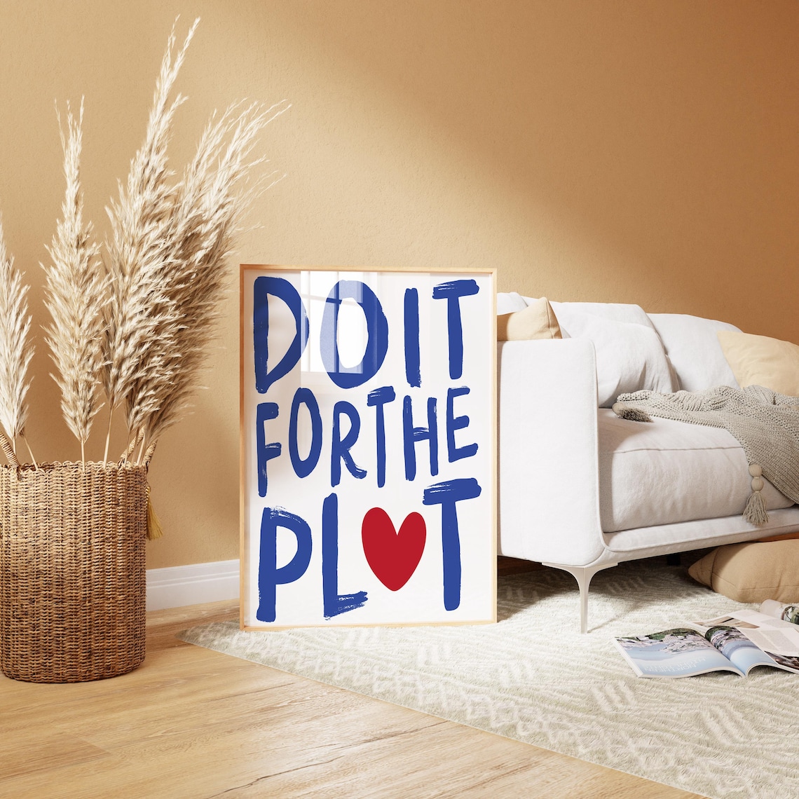 Do It For The Plot Typography Wall Art, Maximalist - Image 2