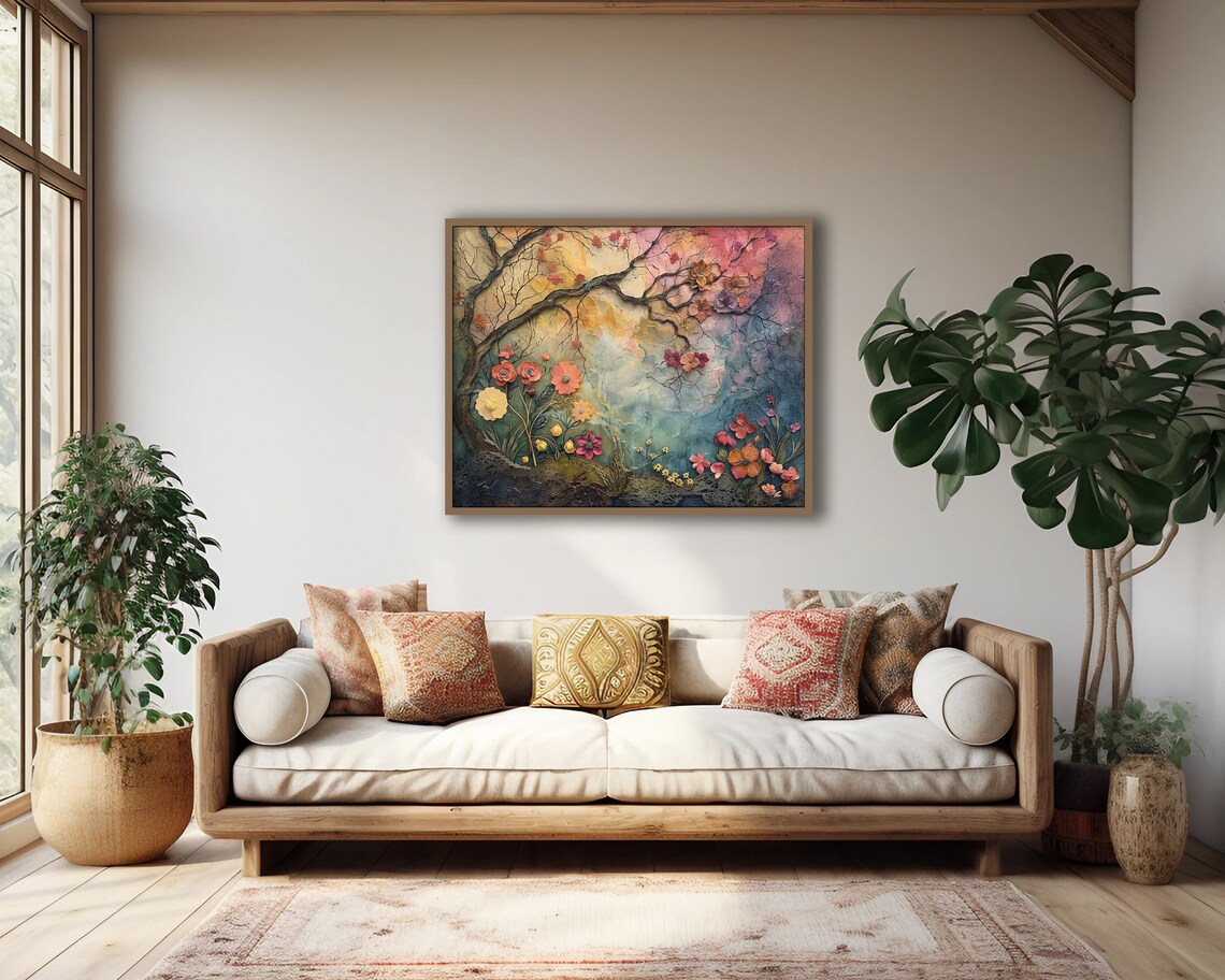 Abstract Landscape Art Print for Living Room Decor - Image 4