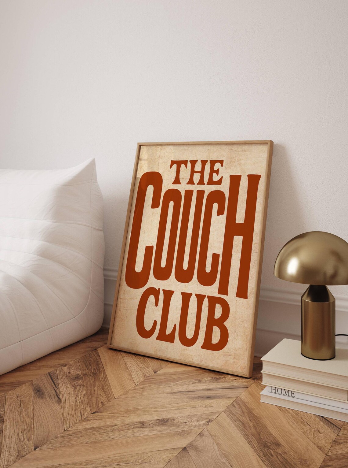 Couch Club Retro Print, Mid Century Modern Decor