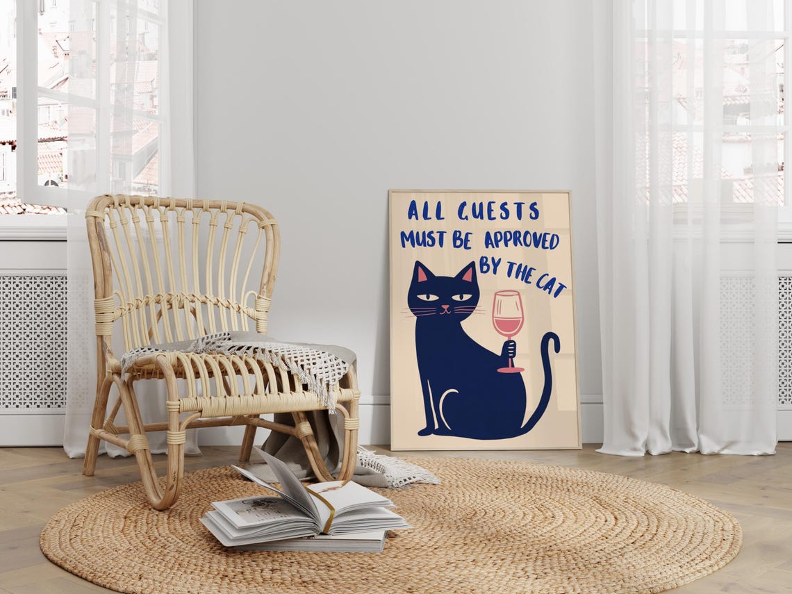 Cat Lover Gift Funny Quote, Poster Print - Image 4