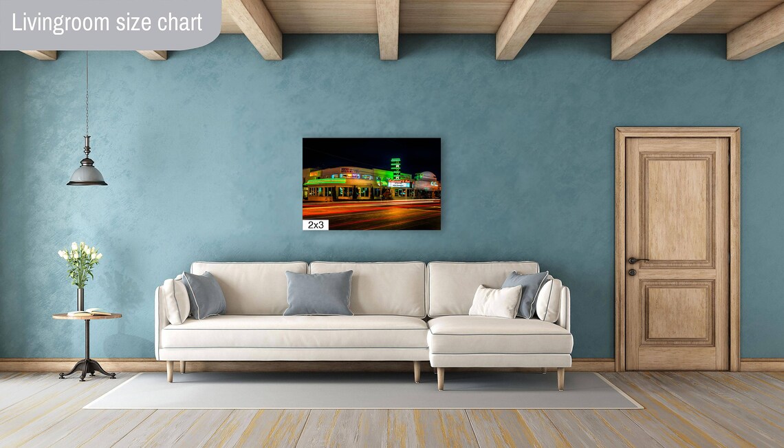 Tulsa Brook Theater Night Photo, Oklahoma Art Print - Image 5