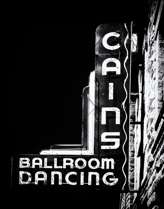 Tulsa Skyline and Cains Ballroom Travel Poster