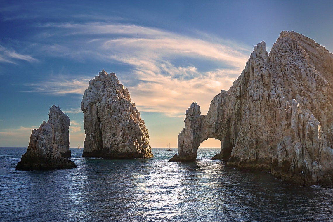 El Arco Cabo San Lucas Rock Arch Daylight Pacific Ocean Travel Poster