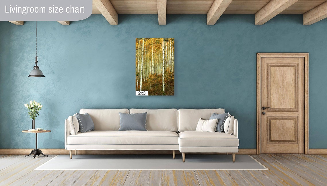 Towering Aspen Trunks Under Golden Canopy Close Up Fall Poster - Image 4