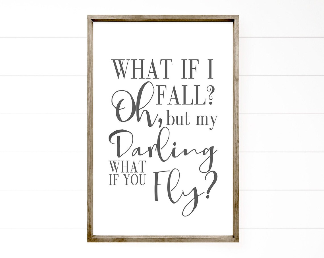 Farmhouse Nursery Quote Wall Art Print for Girls