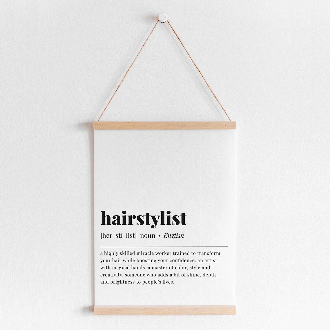 Hairstylist Definition Art Print, Salon Decor Gift - Image 5