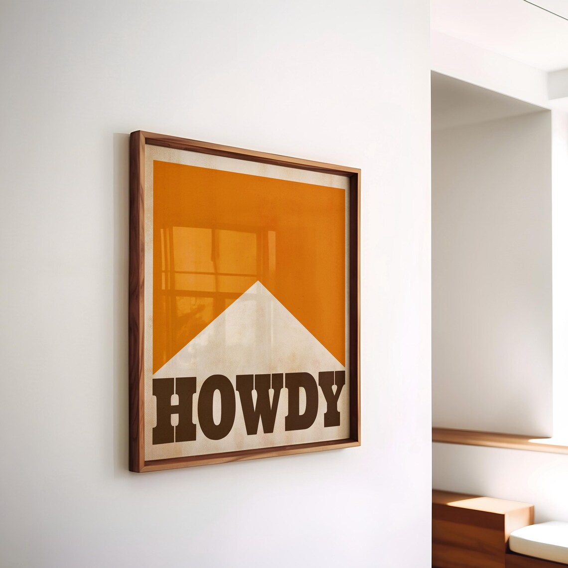 Howdy Vintage Western Poster, Retro Cowboy Decor - Image 3