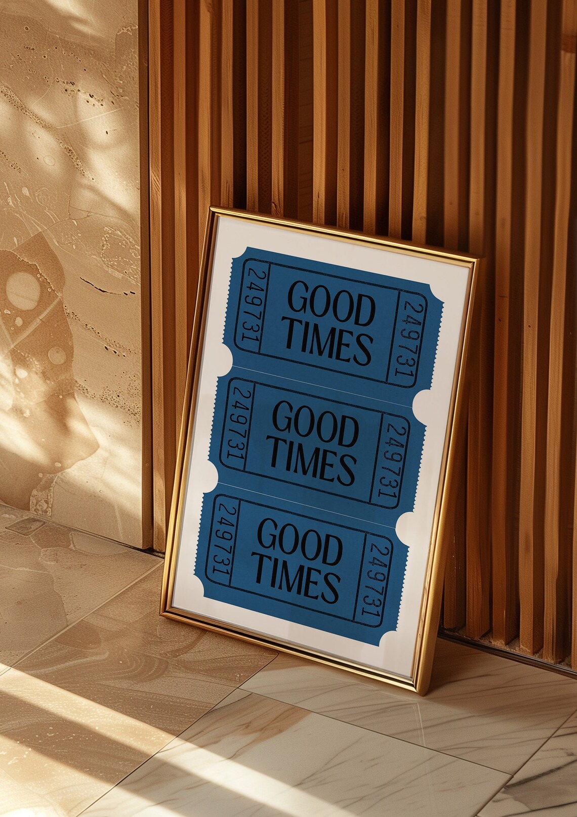 Navy Blue Aesthetic Art Print, Trendy Decor - Image 2