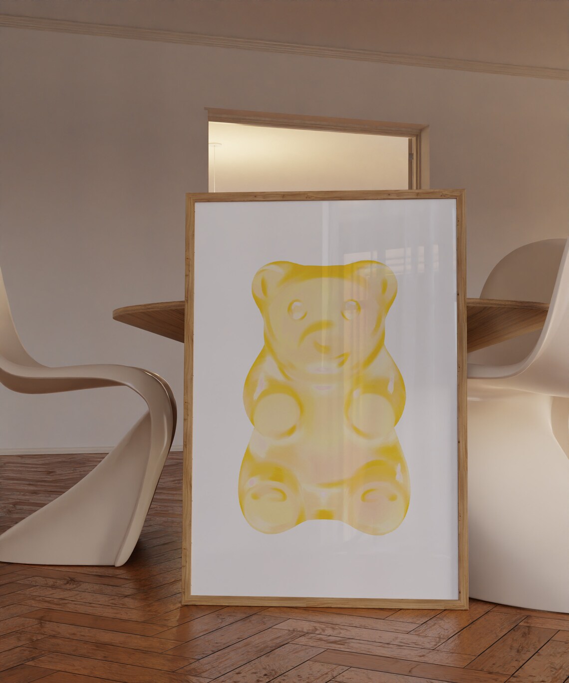 Gummy Bear Retro Art Print, Preppy Decor - Image 2