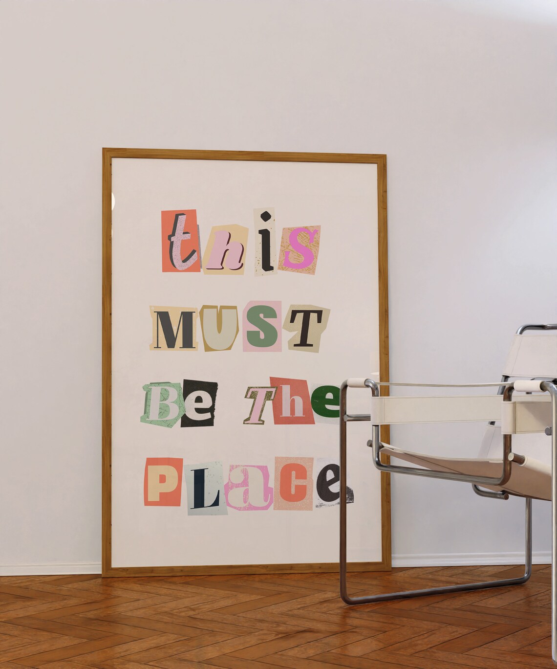 This Must Be The Place Typography Poster, Retro Decor - Image 3