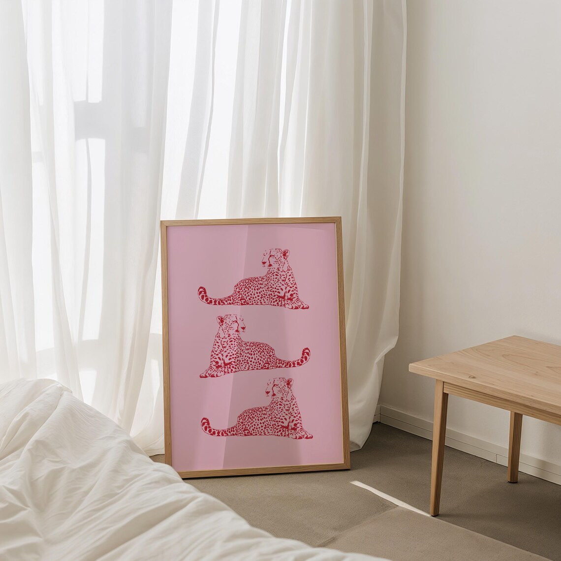 Cheetah Wall Art, Trendy Aesthetic Room Poster - Image 3