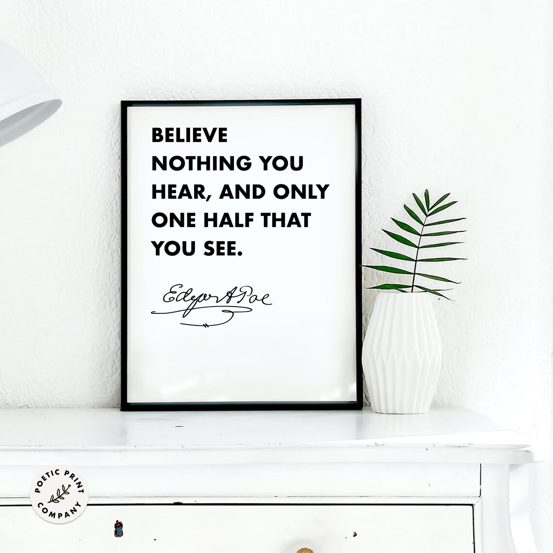 Edgar Allan Poe Quote Art Print for Literature Fans - Image 4