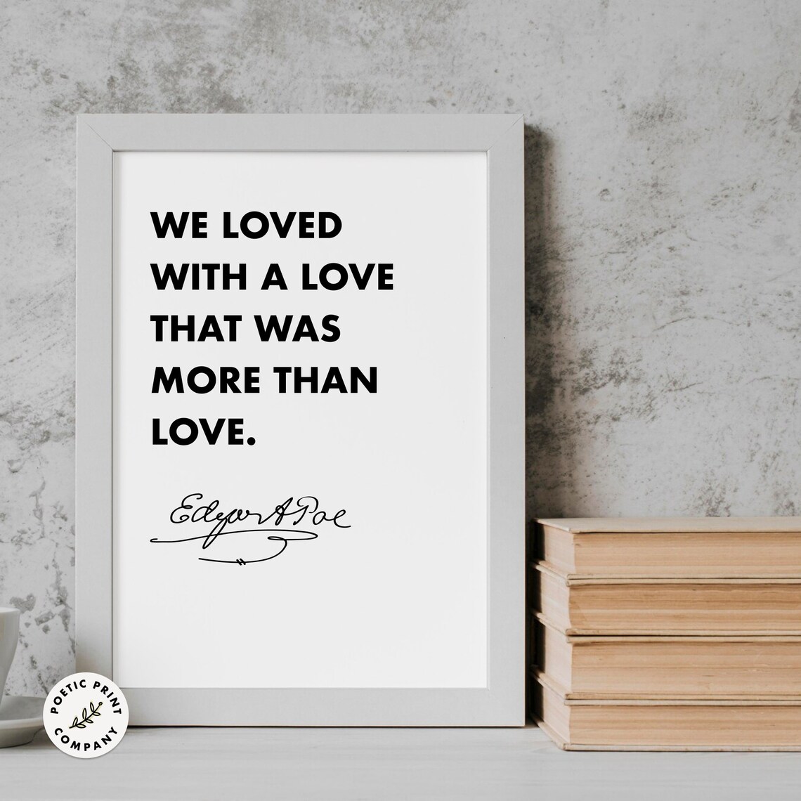 Edgar Allan Poe Quote Art Print, Book Lover Decor - Image 6