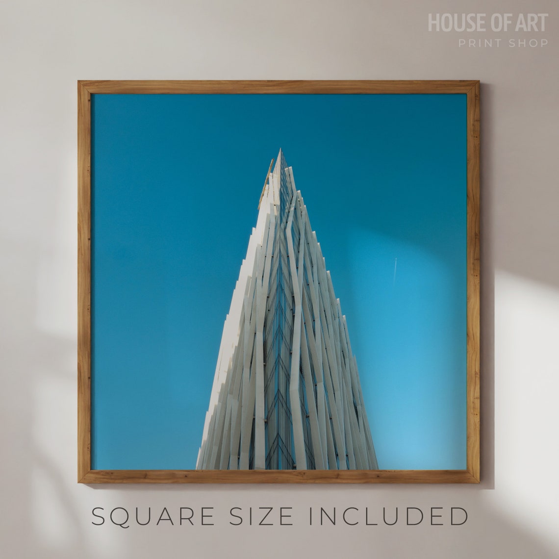 Architecture Photography Diagonal Zero Zero Building Barcelona Print Street Photography Blue Wall Art Wall Art - Image 2