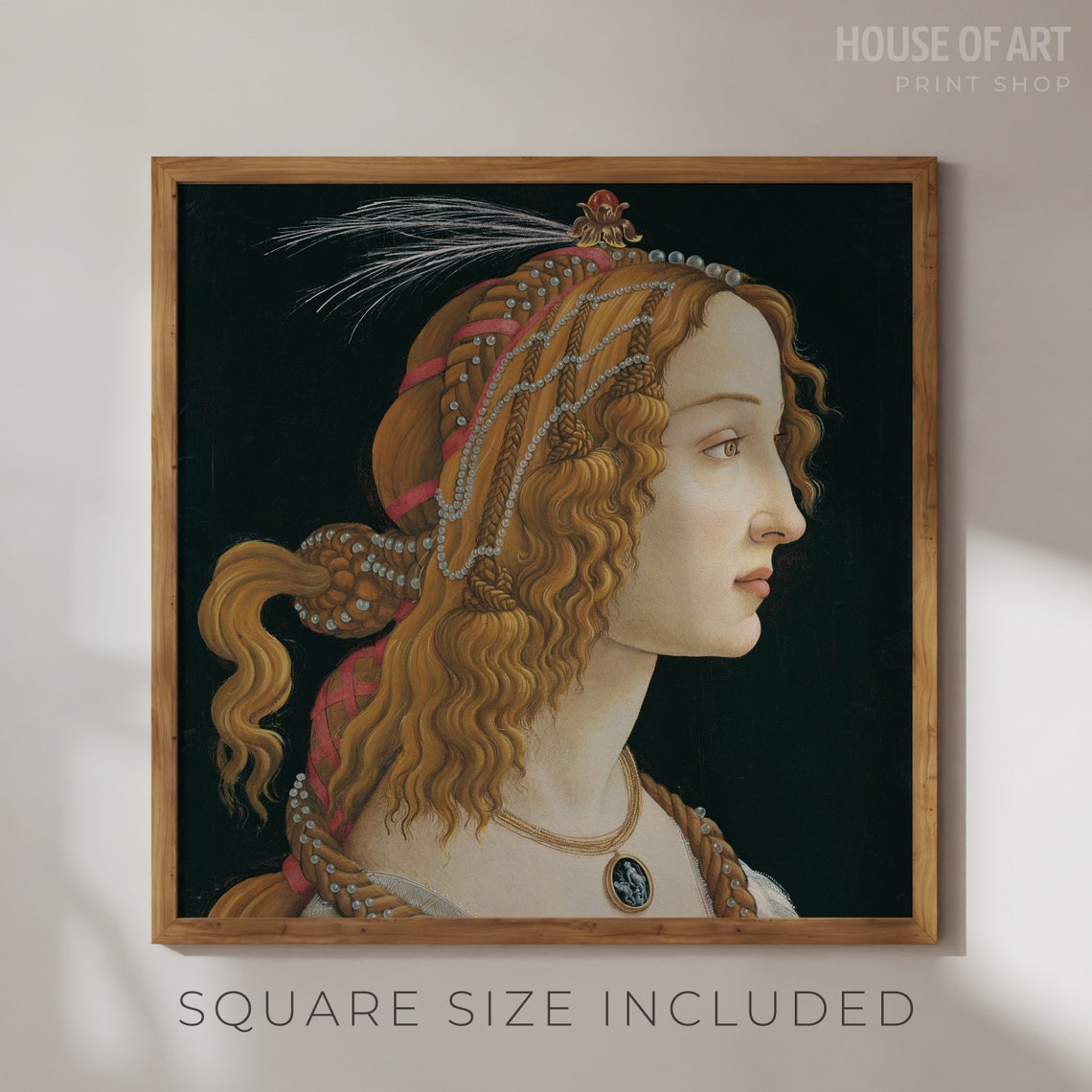 Classic Portrait Of A Woman Female Artwork Antique Oil Painting Beautiful Lady Classic Beauty Gallery Wall Print Wall Art - Image 2