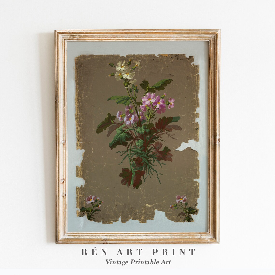 Vintage Floral Botanical Art Print, Country Farmhouse - Image 3
