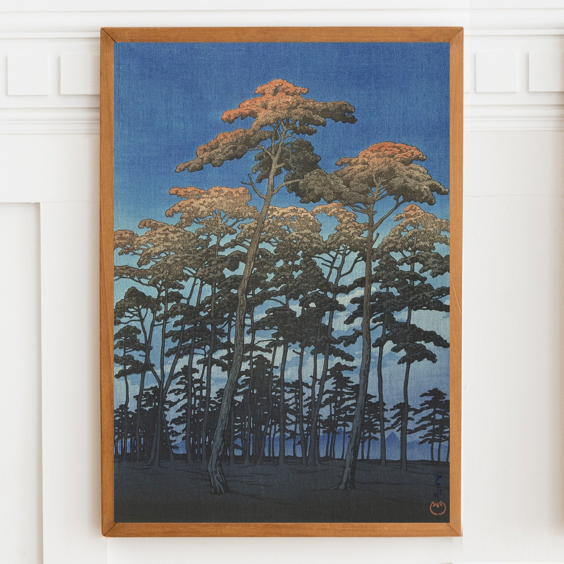 Japanese Wall Art Japanese Woodblock Print Antique Japanese Painting Japanese Landscape Print Asian Art Print - Image 2
