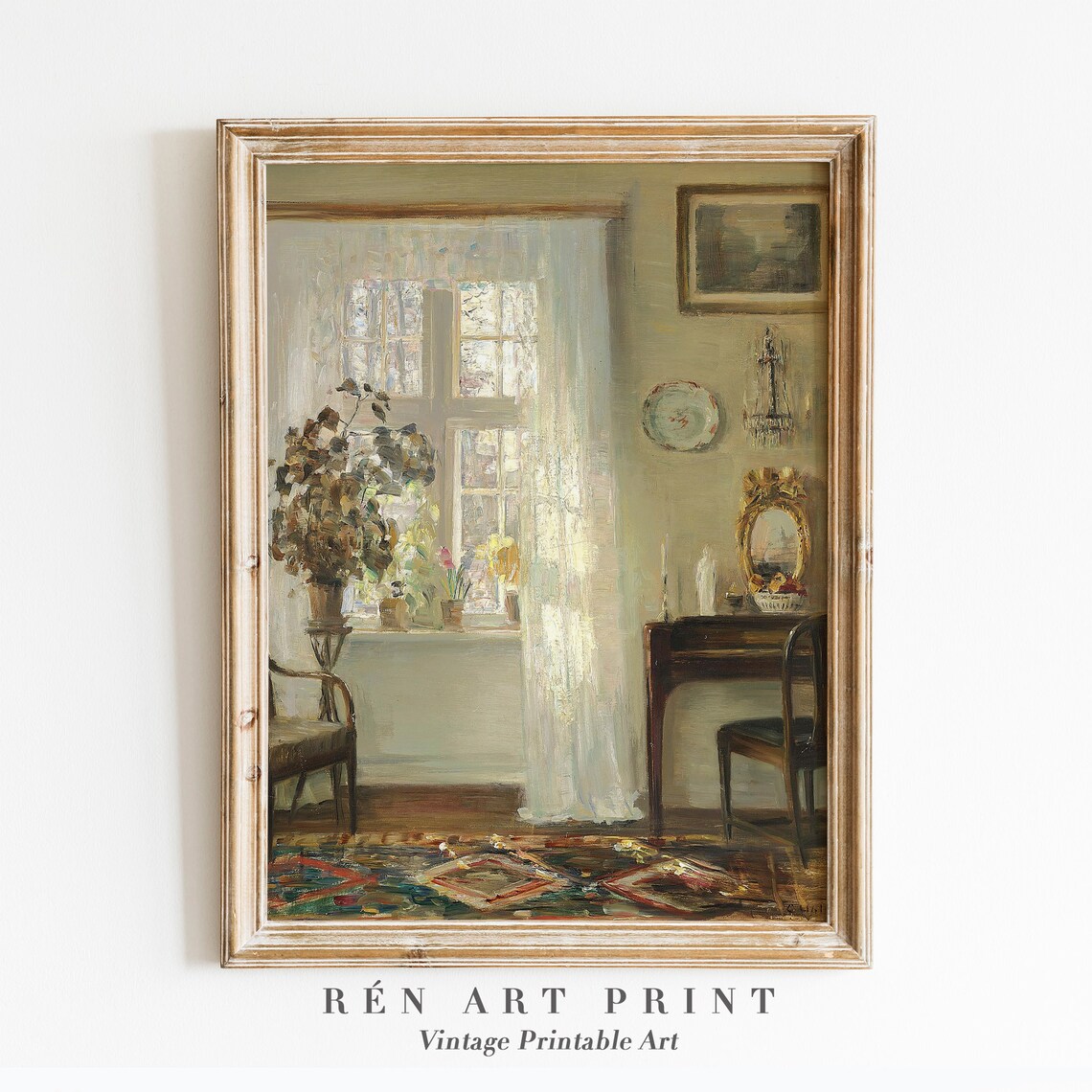 Still Life Painting Print, Vintage Farmhouse Decor