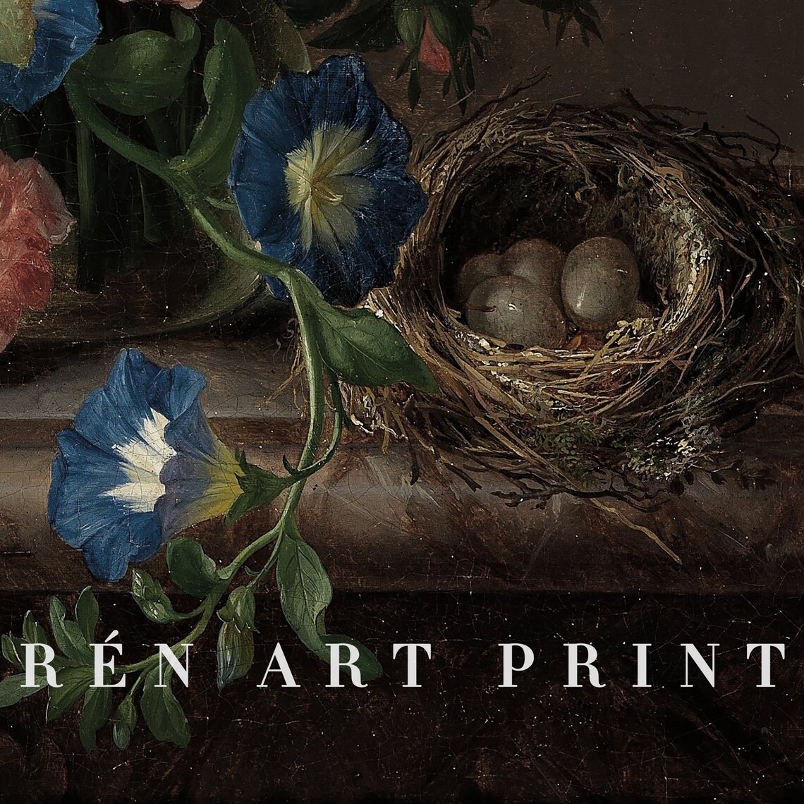 Moody Flower Print, Dark Academia Floral Art Print - Image 3
