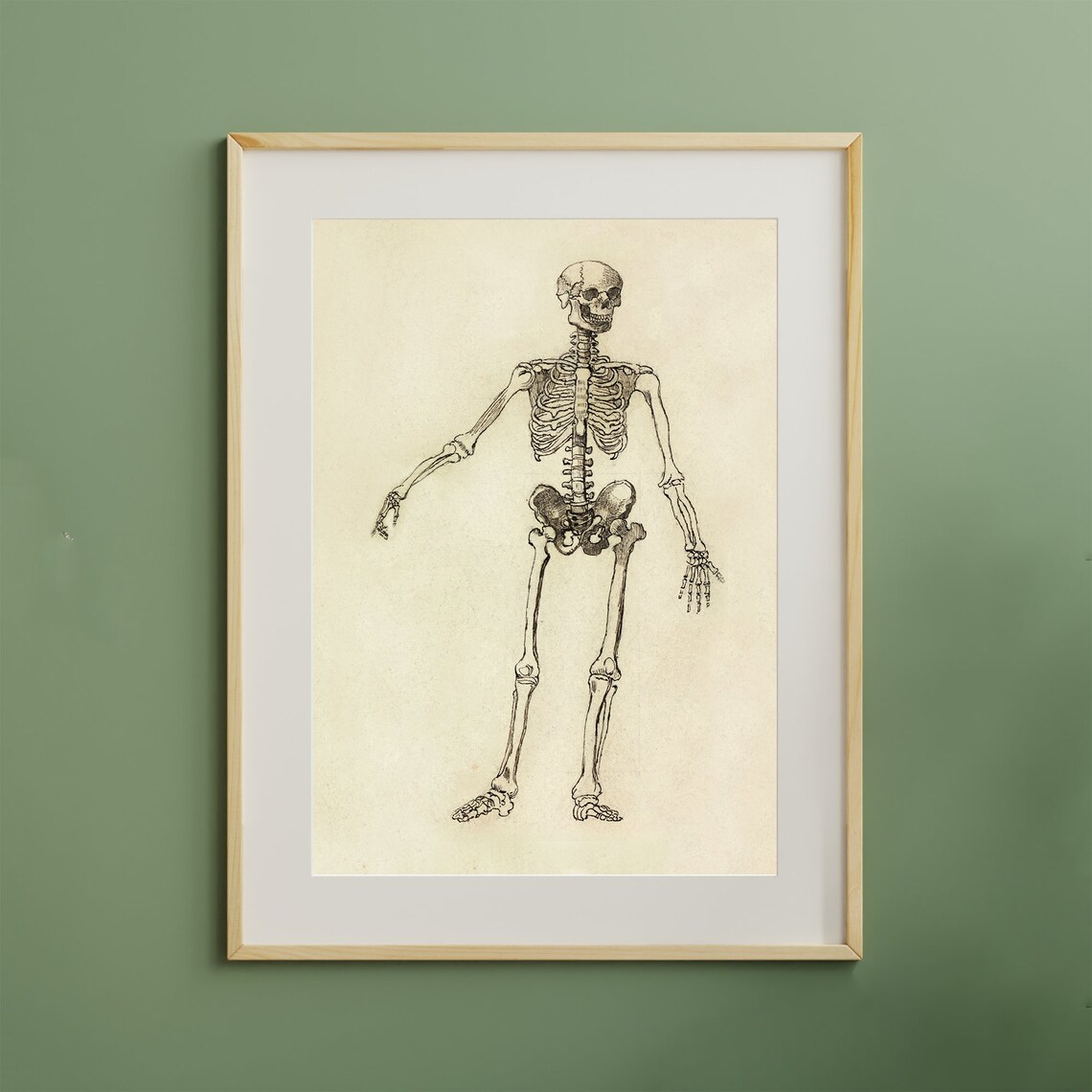 Skeleton Print, Vintage Halloween Art Print - Image 3