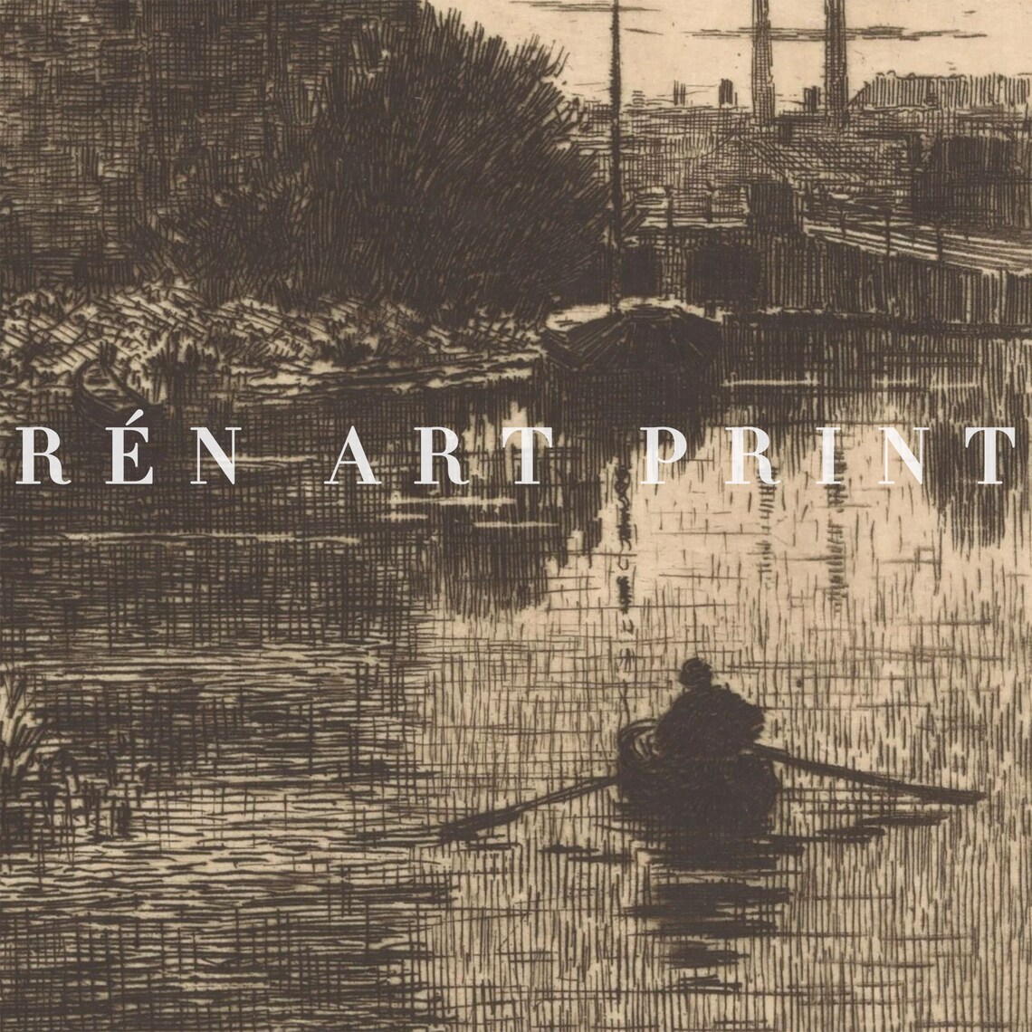 Moody Landscape Painting, Vintage Gothic Art Print - Image 3
