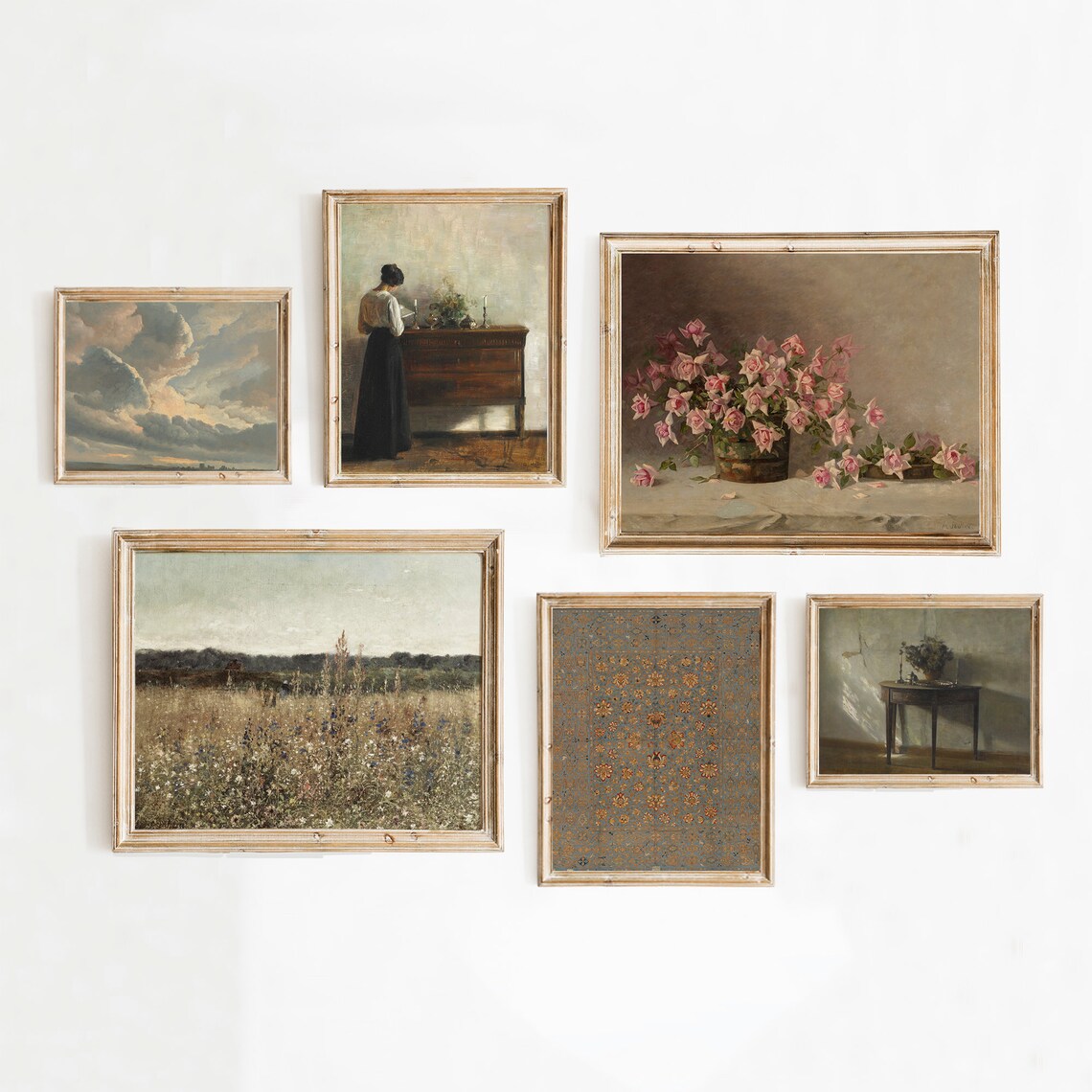 Vintage French Country Gallery Wall Art Set - Image 2