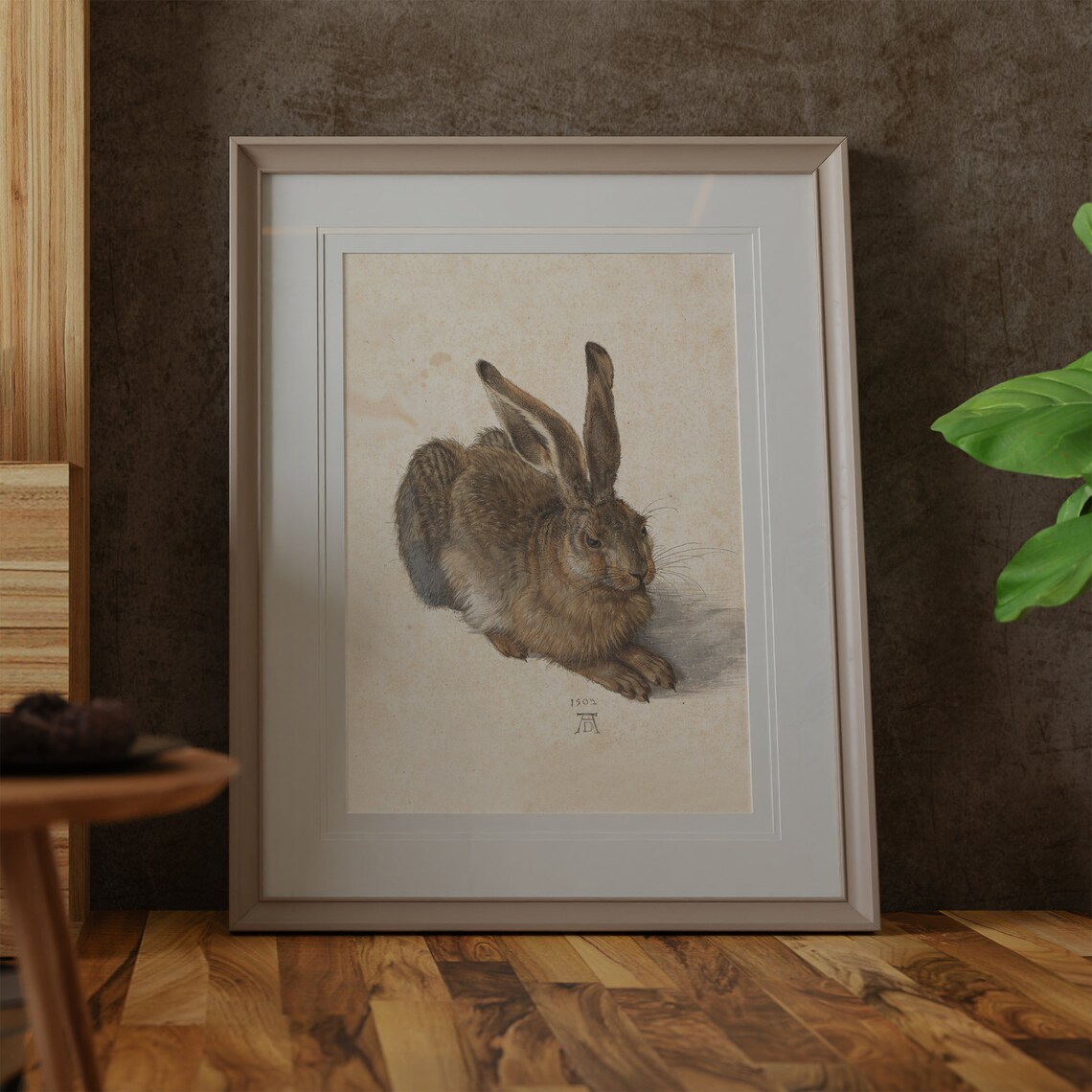 Vintage Rabbit Painting Antique Bunny Art Print - Image 3