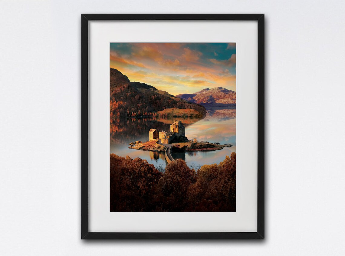 Eilean Donan Castle Art Print, Scottish Highlands