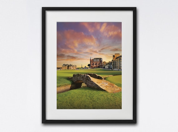 St Andrews Old Course Scottish Golf Art Print