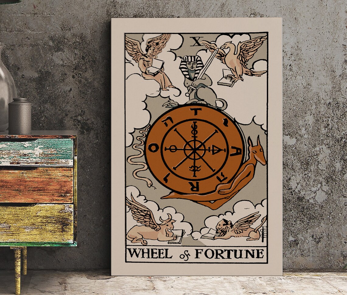 Wheel Of Fortune Tarot Card, Neutral Vibe Poster
