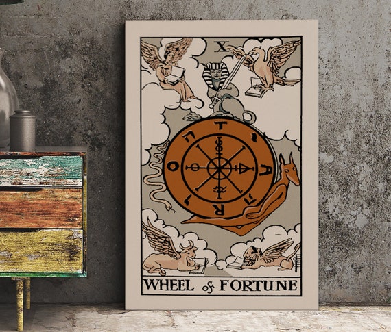Wheel Of Fortune Tarot Card, Neutral Vibe Poster