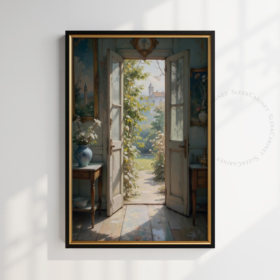 French Country Doorway Print, Cathedral View Art