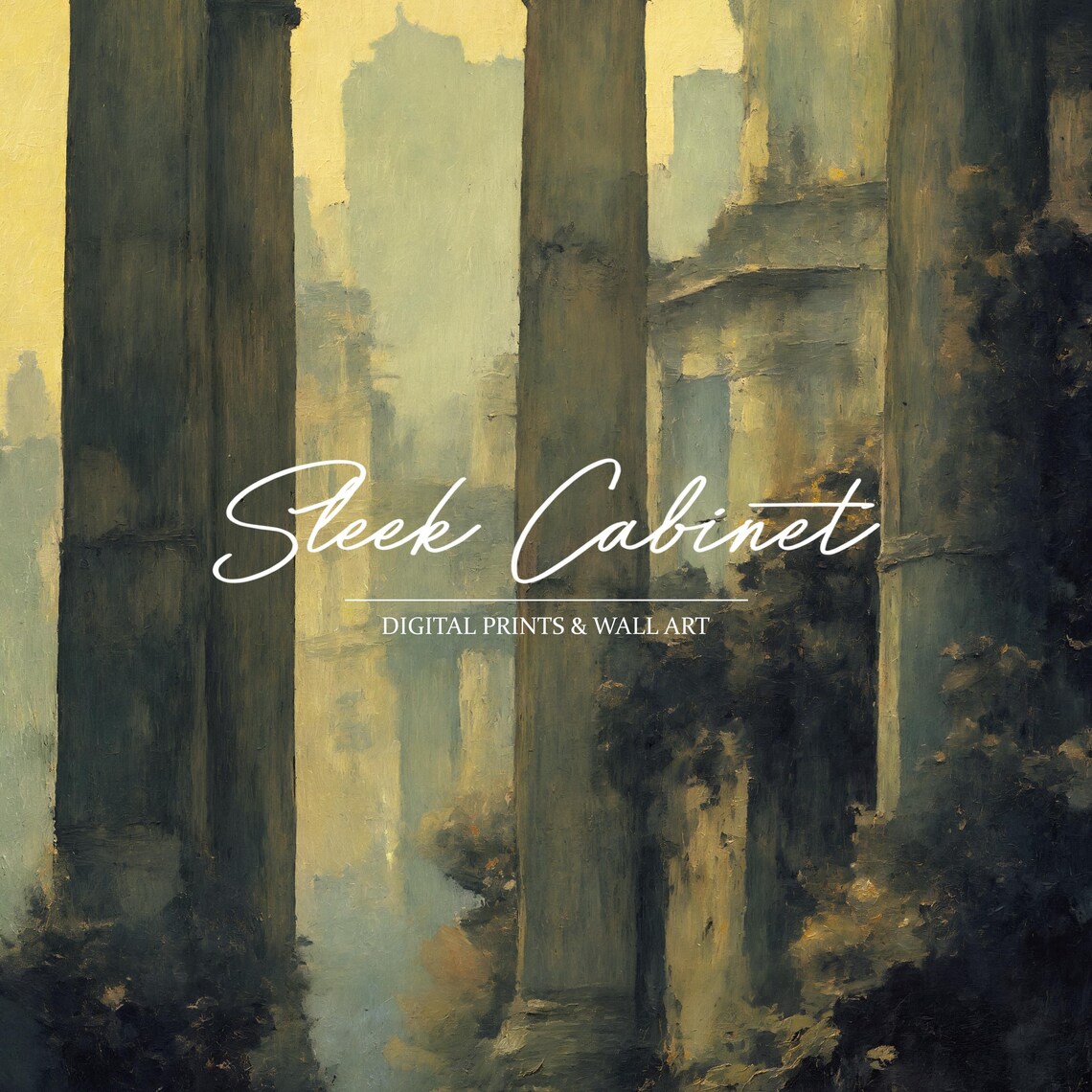 Gothic Cathedral Ruins Art Print, Dark Academia - Image 3
