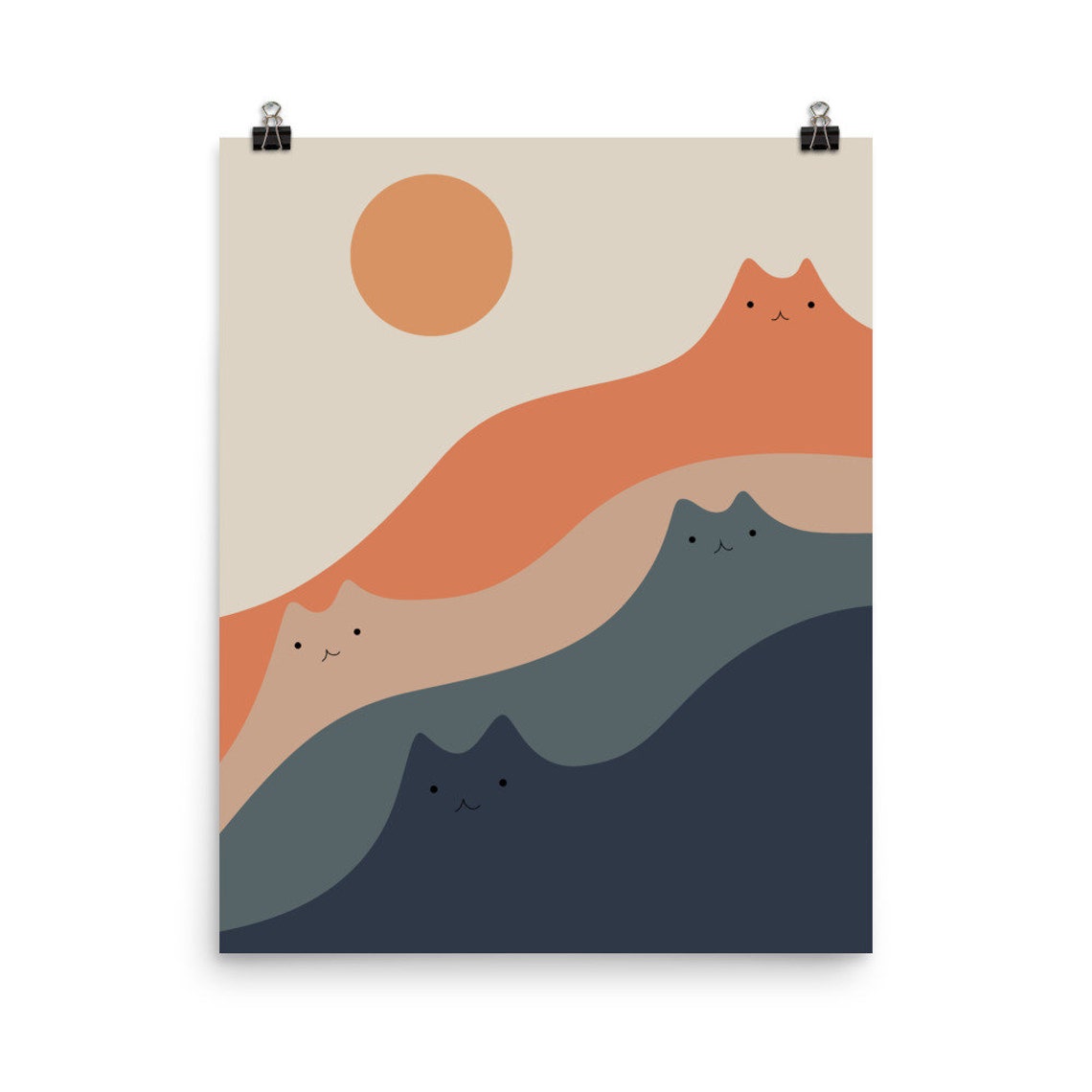 Cat Landscape 90, Animal Art Print