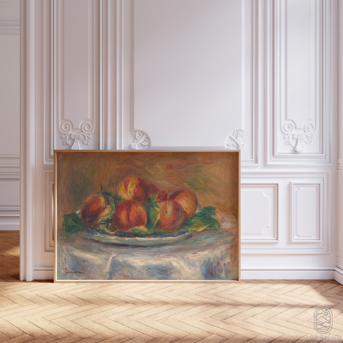 Auguste Renoir Peaches On A Plate, French Kitchen Art Print - Image 5
