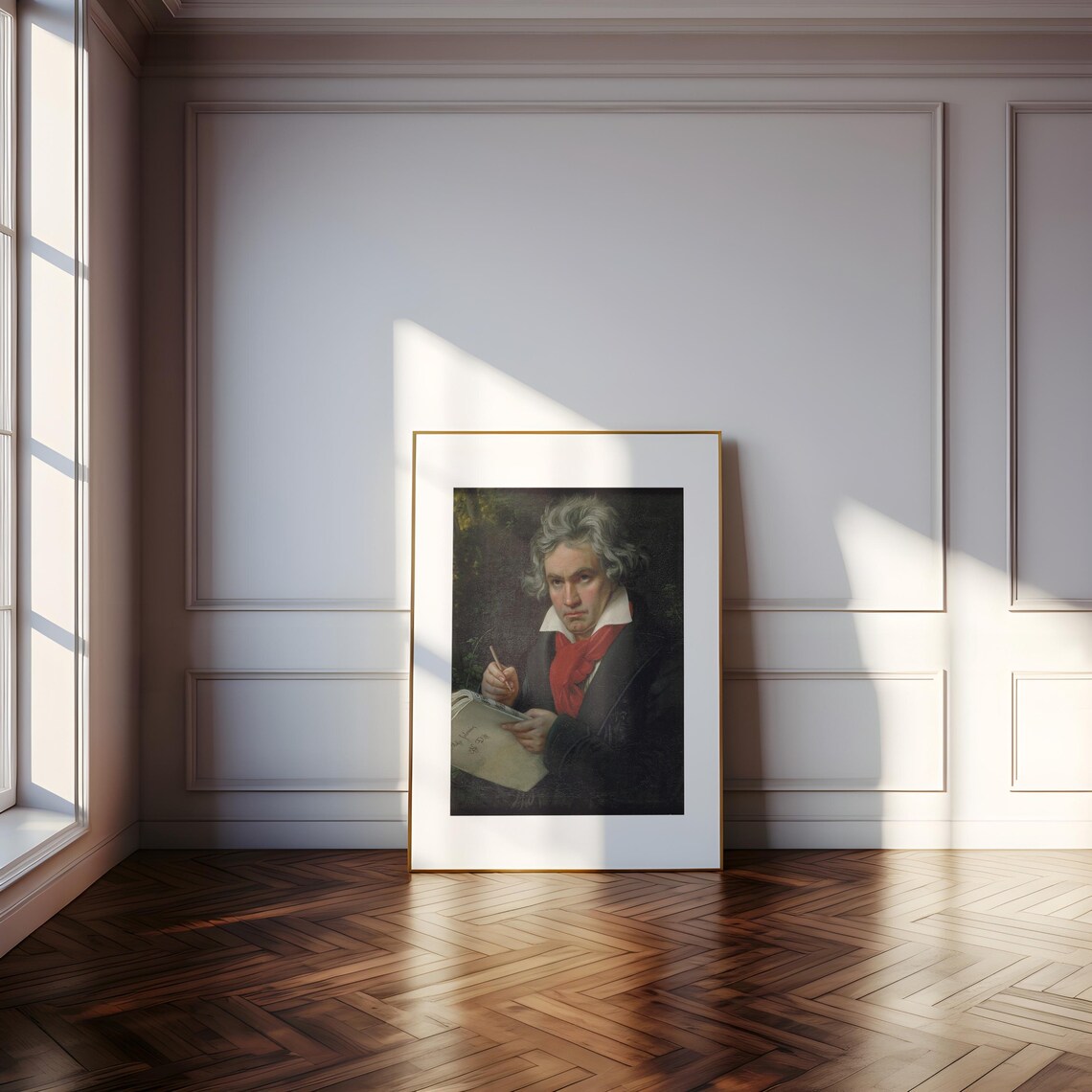 Beethoven With Missa Solemnis Manuscript, Stieler Art Print - Image 5
