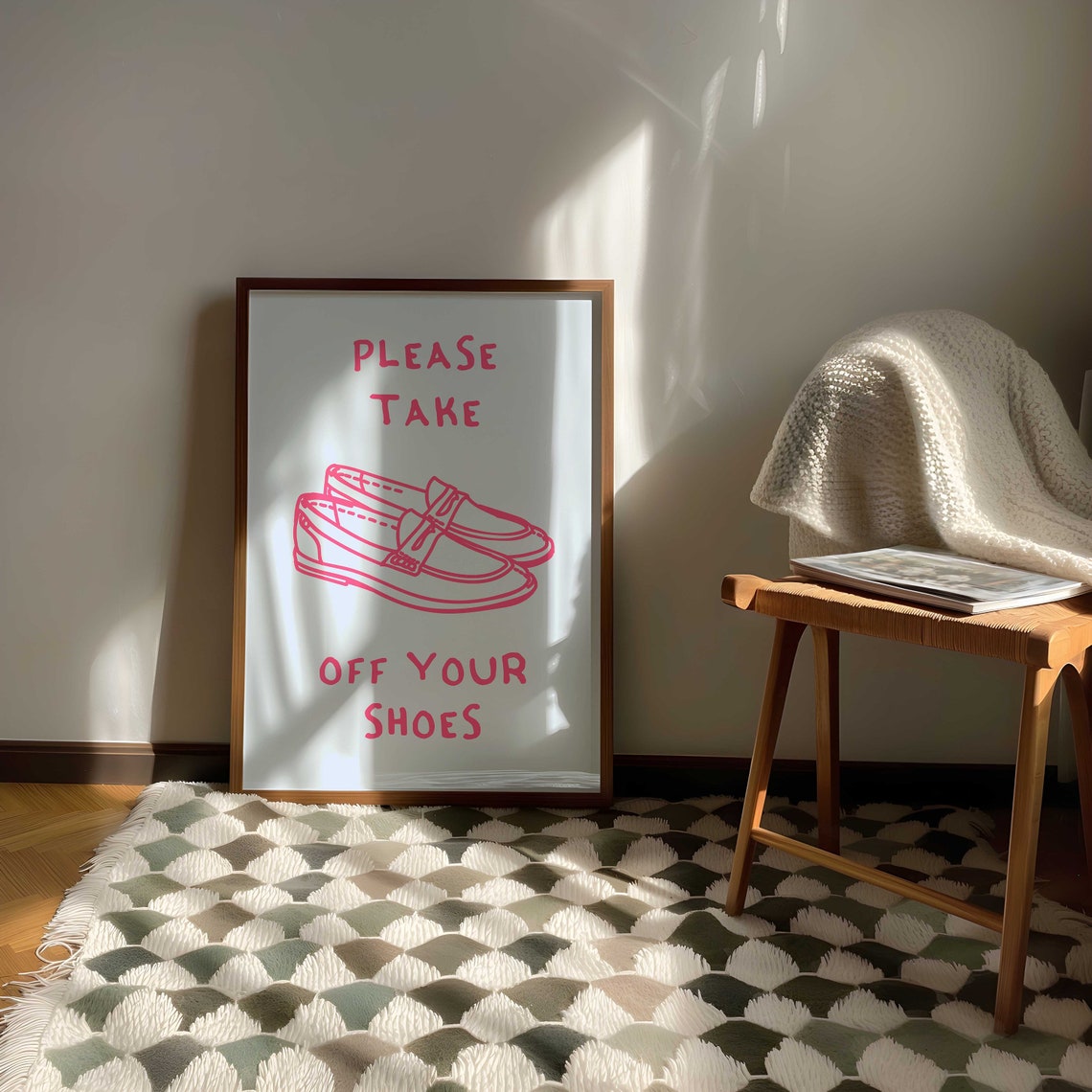 Please Take Off Your Shoes Funny Entryway Quote Home Decor Poster - Image 2