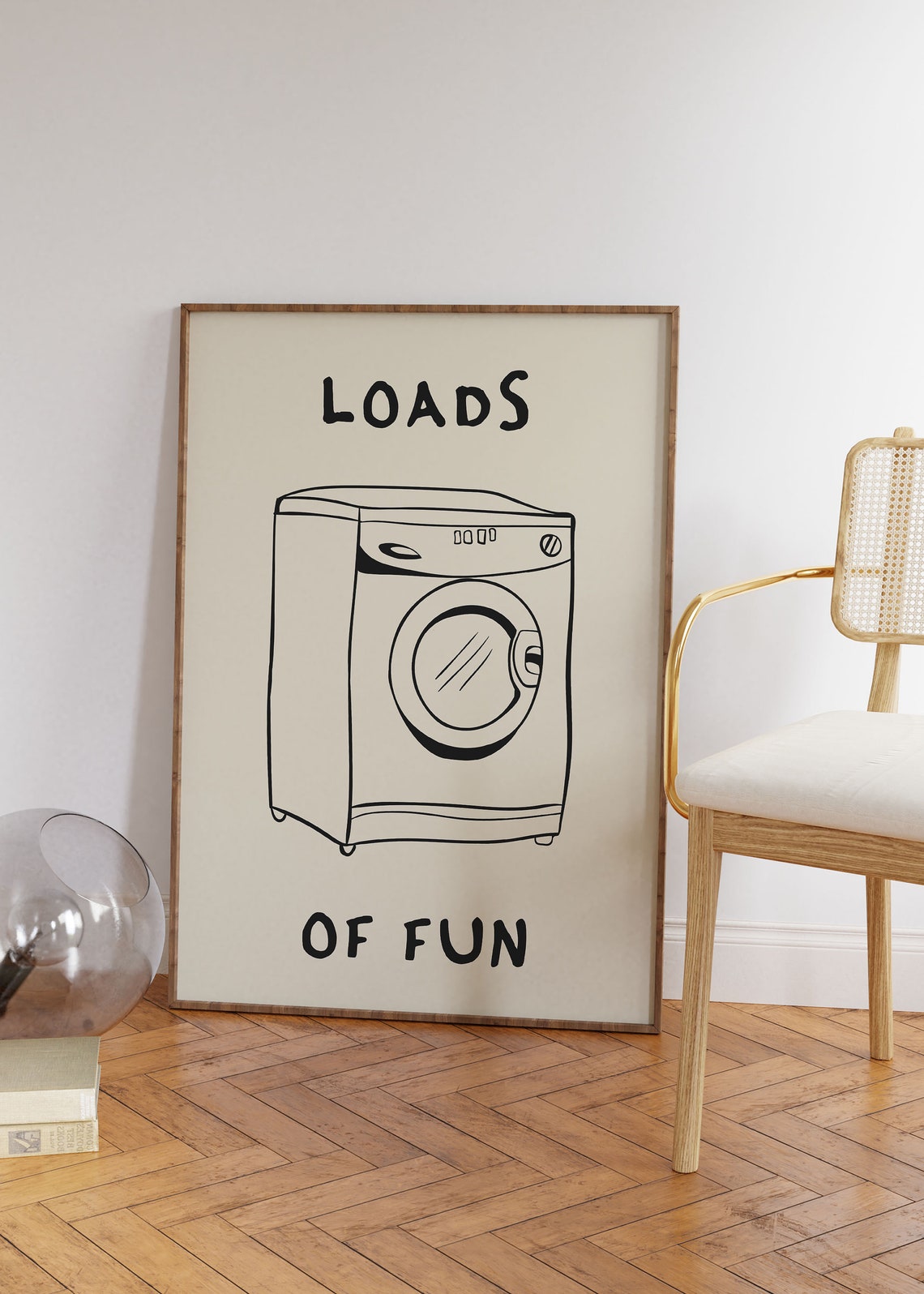 Loads Of Fun Washing Machine Laundry Room Funny Quote Poster - Image 2