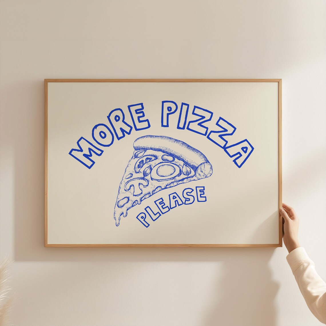 Retro Pizza Art Print, Kitchen Wall Decor - Image 5