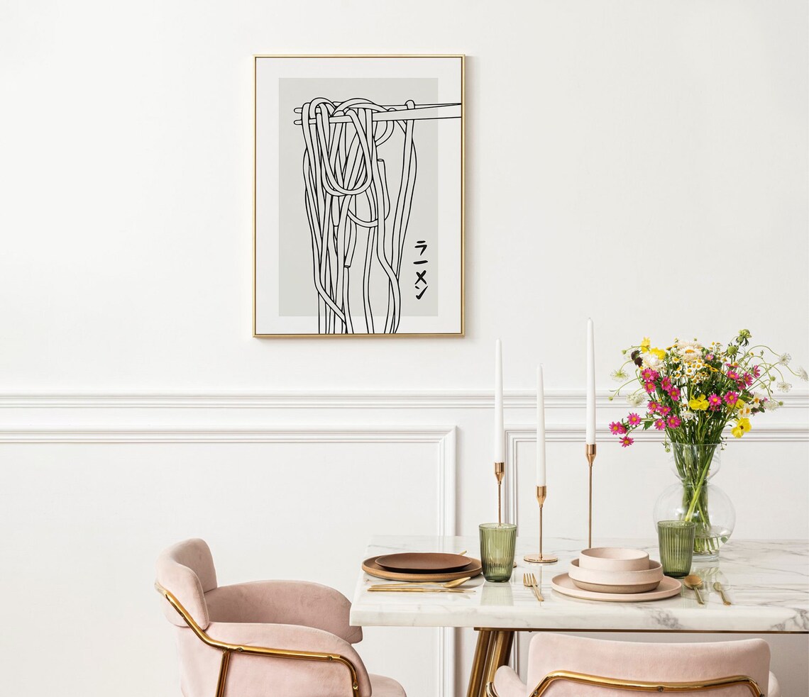 Ramen Noodles Illustration, Japanese Food Art Print - Image 4
