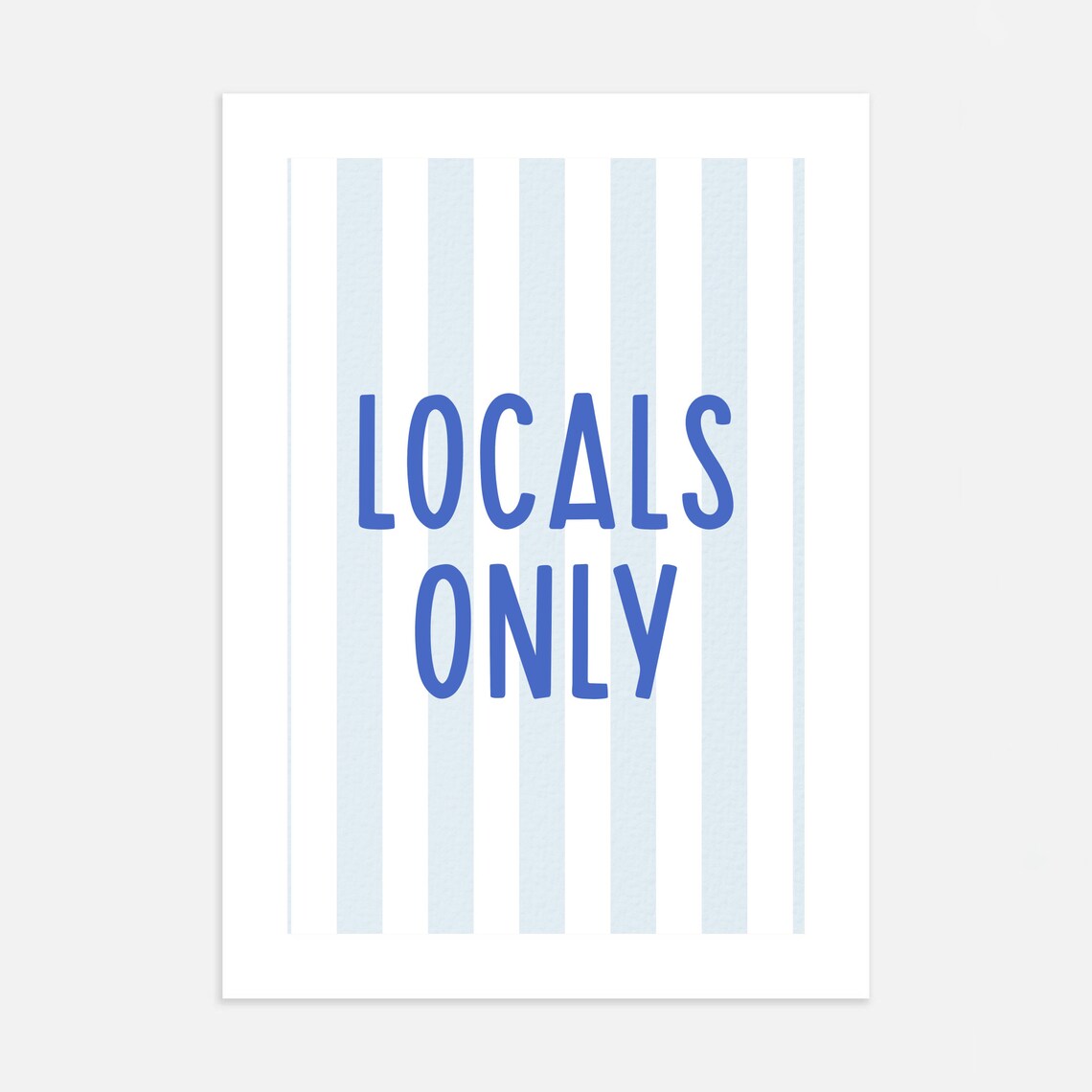 Locals Only Coastal Cowgirl Art Print - Image 3