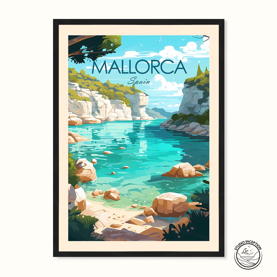 Mallorca Spain Gift Travel Poster