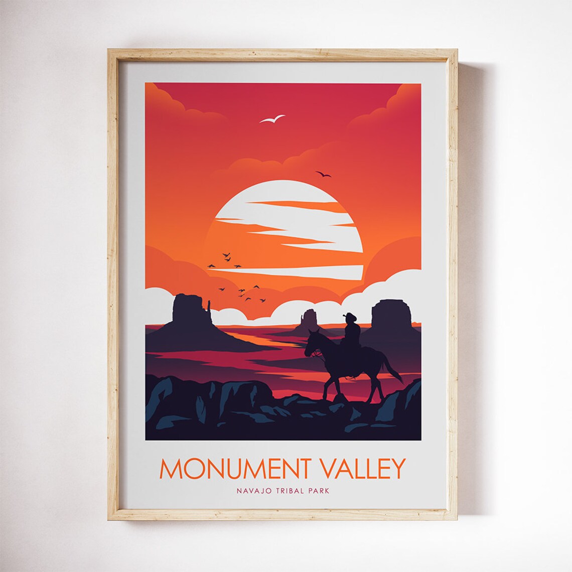 Monument Valley Travel Poster, Southwest Landmark - Image 3