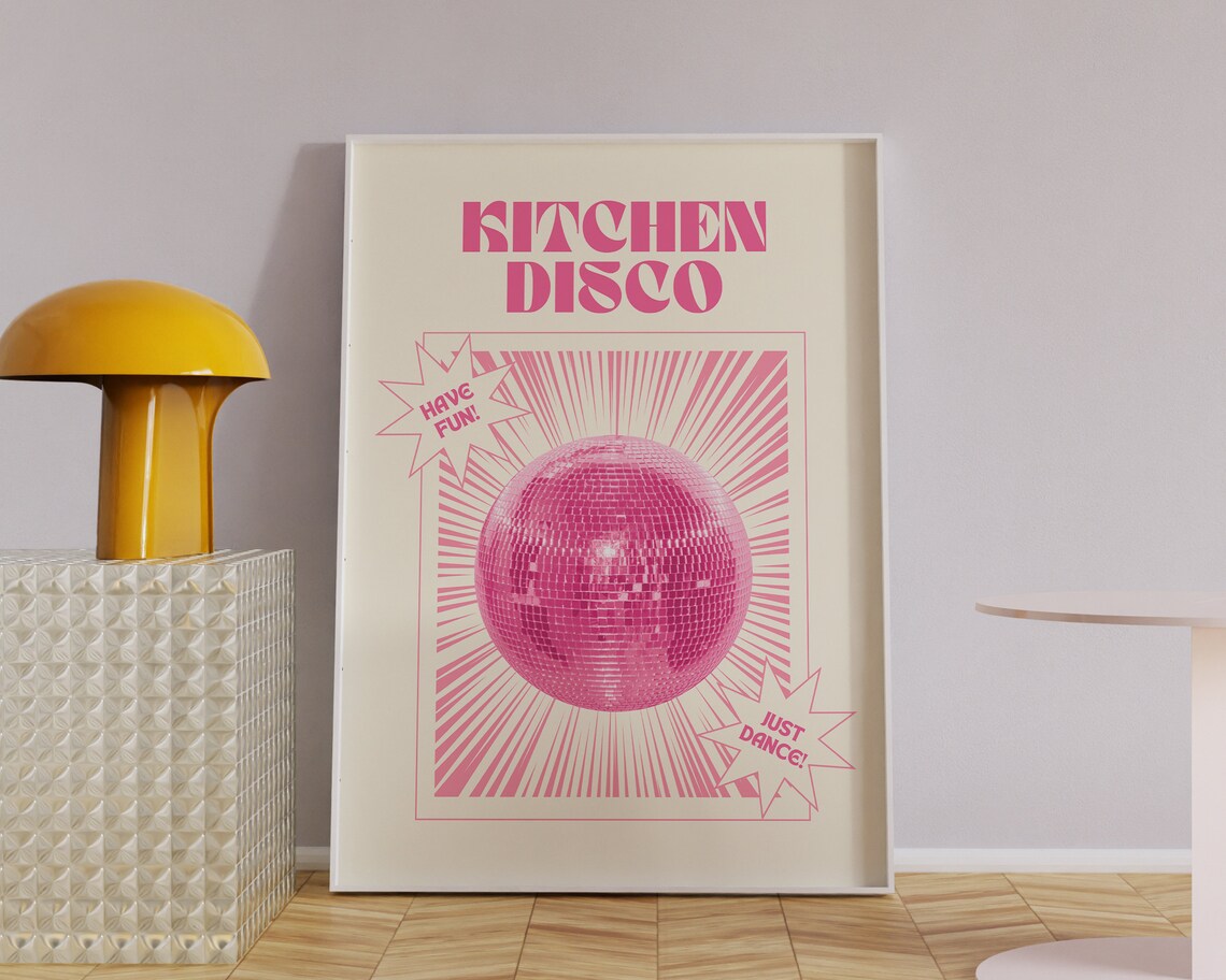 Kitchen Disco Print, Retro Kitchen Wall Art - Image 2