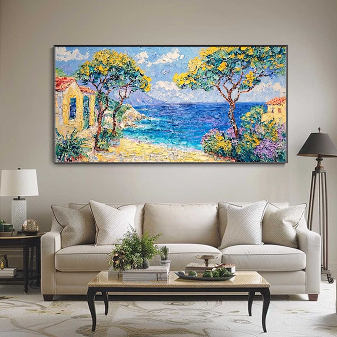 Matisse-Style Mediterranean Seascape Art Print - Image 3