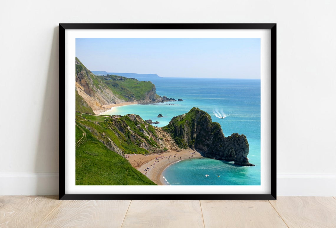 Jurassic Coast Dorset Durdle Door Arch Beach Summer Bay Poster