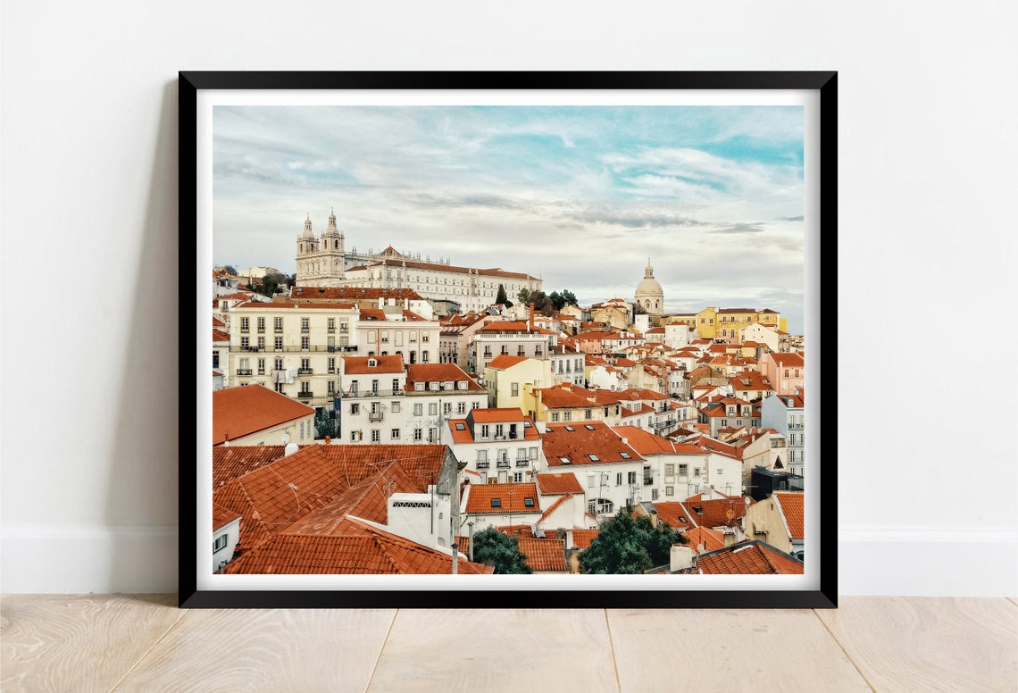 Lisbon City Skyline Portugal Limited Edition Print Landscape Photography Fine Art Wall Art Exclusive Print Posters Photo Prt