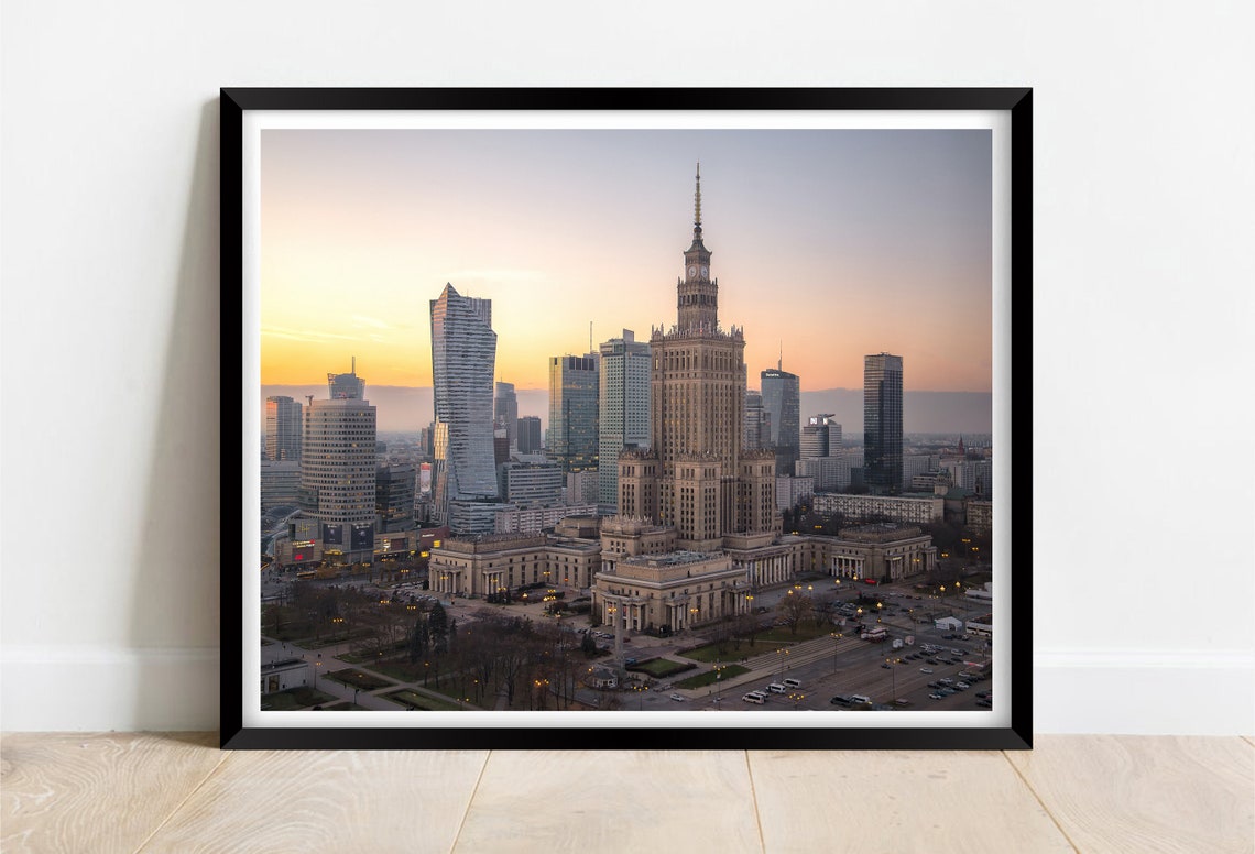 City Of Warsaw Warszawa Poland Cityscape Limited Edition Print Photography Fine Art Wall Art Exclusive Print Posters Photos
